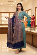 The Amritsar Store Timeless Kashmiri Jamawar Shawl – Luxurious Warm Traditional Wool Shawl with Classic Design