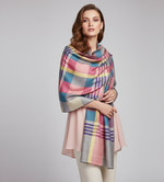 Women Scarf, Multicolor Bamboo Silk Scarf, Soft & Fine Quality with Stripes Pattern All Season Stole Size 2.00 x 0.70 Mtr Weight 120 Grams - The Amritsar Store