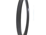 Black mild steel women’s plain kada with 2 mm thickness by The Amritsar Store, sleek minimalist everyday bangle.