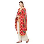 Zig Zag Multicolored Gotta Patti Phulkari Dupatta By The Amritsar Store - The Amritsar Store
