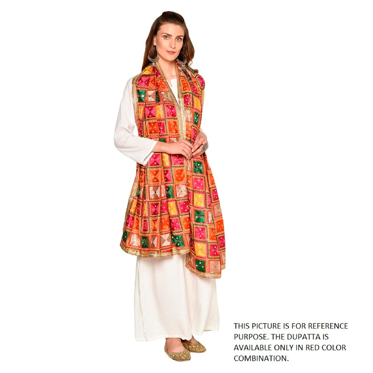Alluring Handmade Embroidery Phulkari Full Jall Dupatta by The Amritsar Store - The Amritsar Store