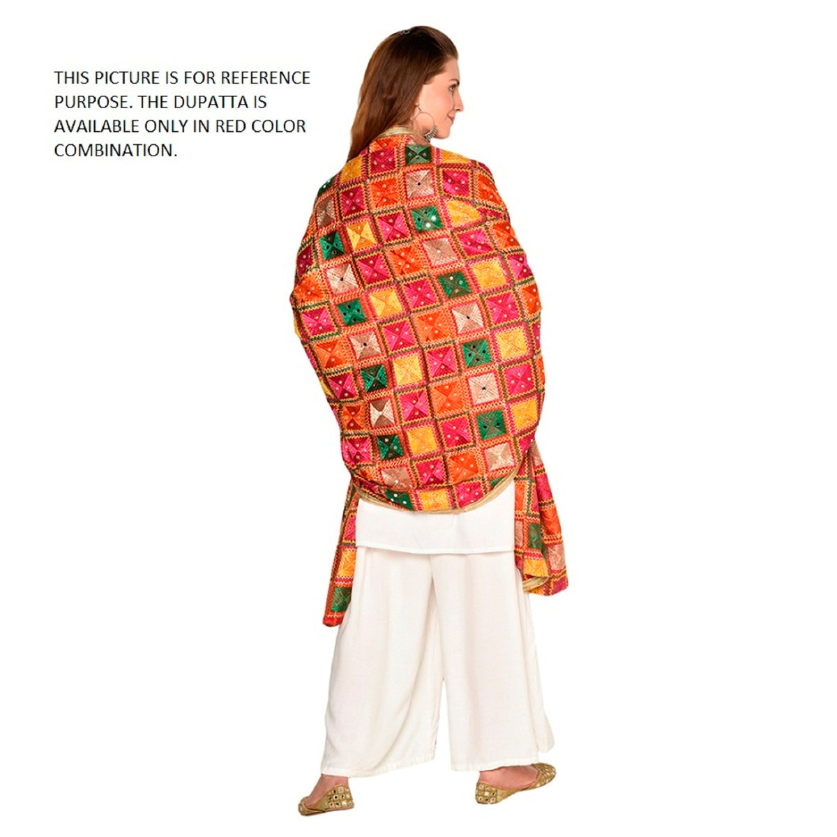 Alluring Handmade Embroidery Phulkari Full Jall Dupatta by The Amritsar Store - The Amritsar Store
