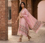 Phulkari Dupatta – Hand Embroidered Pink Dupatta for Women | The Amritsar Store - The Amritsar Store