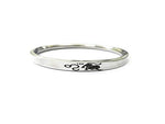 Stainless Steel Sun Sign Unisex Punjabi Kada with engraved zodiac symbol by The Amritsar Store, sleek silver finish bracelet for men and women
