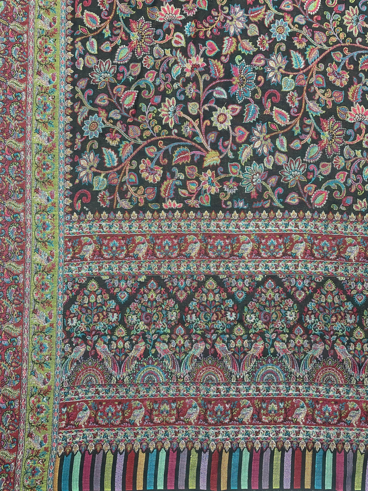 Women's Shawl – Floral Jaal Heritage Woven Designer Wrap | The Amritsar Store - The Amritsar Store