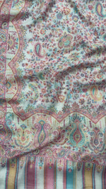 The Amritsar Store Pastel Jaal Stole – Multitone Paisley & Floral Motifs ,Stole For Women