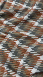 The Amritsar Store Rust & Olive Classic Check Scarf For Women