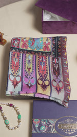 The Amritsar Store Pashmina Kalamkari Shawl,Hand Embroidered,Multicolor
