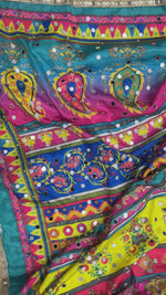 The Amritsar Store embellished dupatta with mirror and stone work detailing, traditional ethnic designer dupatta for women