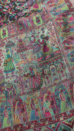 The Amritsar Store Heritage Kani Stole– Vibrant Mughal-Inspired Story Weave , Stole for Women