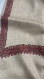 The Amritsar Store Hand Embroidered Kashmiri Shawl Paisley Embroidered in four corners,Warm,Light weight,Shawl For Men