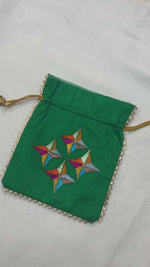 Phulkari Potli - Hand Embroidered Potli Bag For Women |The Amritsar Store