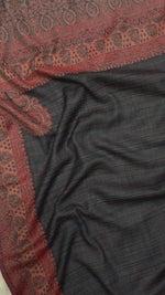 The Amritsar Store Kashmiri Shawl With Four Side Border & Paisley Design , Shawl For Women