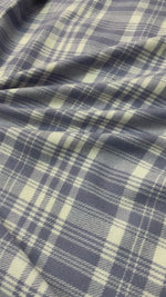 The Amritsar Store Classic Grey & Ivory Check Wool Scarf