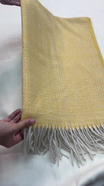 The Amritsar Store Golden Yellow Textured Scarf – Soft & Elegant Wrap