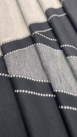 The Amritsar Store Elegant Two-Tone Scarf with Graphic V Pattern ,Unisex(Reversible)