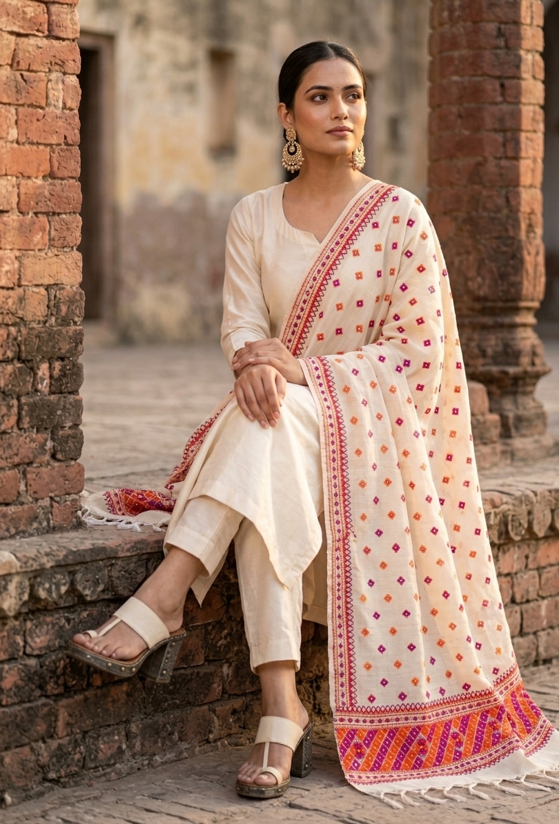 punjabi-phulkari-dupatta-pink-orange