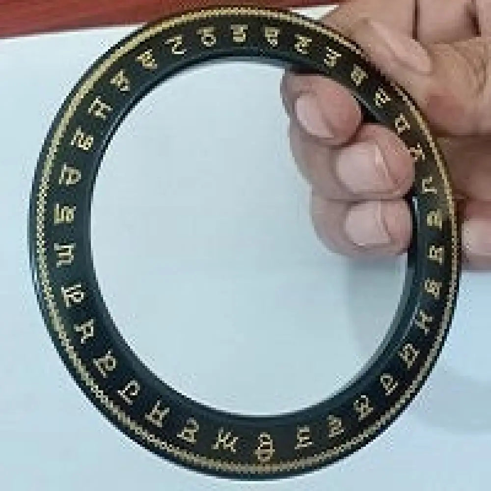 Sarbhloh metal Punjabi Kada with Gurmukhi wording and Khalsa symbol engraving by The Amritsar Store, traditional Sikh steel bangle for men