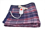 Summer Feel Electric Blanket Single Bed Checks Pattern 2 Yrs Warranty - The Amritsar Store