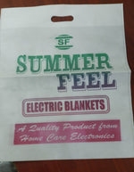 Summer Feel Electric Blanket Single Bed Checks Pattern 2 Yrs Warranty - The Amritsar Store