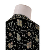 Black Beauty: Exquisite Handcrafted Embroidered stole