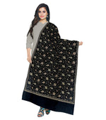 Black Beauty: Exquisite Handcrafted Embroidered stole