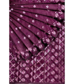 Phulkari Saree Hand Embroidered on Purple ,The Amritsar Store