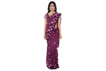 Phulkari Saree Hand Embroidered on Purple ,The Amritsar Store