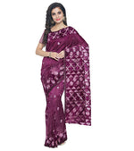 Phulkari Saree Hand Embroidered on Purple ,The Amritsar Store