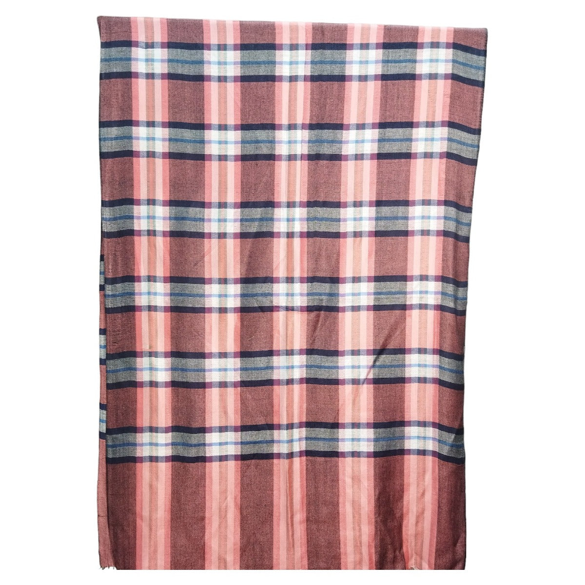 Women Scarf, Multicolor Bamboo Silk Scarf, Soft & Fine Quality with Check Pattern All Season Stole Size 2.00 x 0.70 Mtr Weight 120 Grams - The Amritsar Store