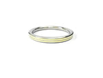 The Amritsar Store Stainless Steel and Brass 2 Lines 7mm Punjabi Kada for Men with dual-tone finish and traditional Sikh design