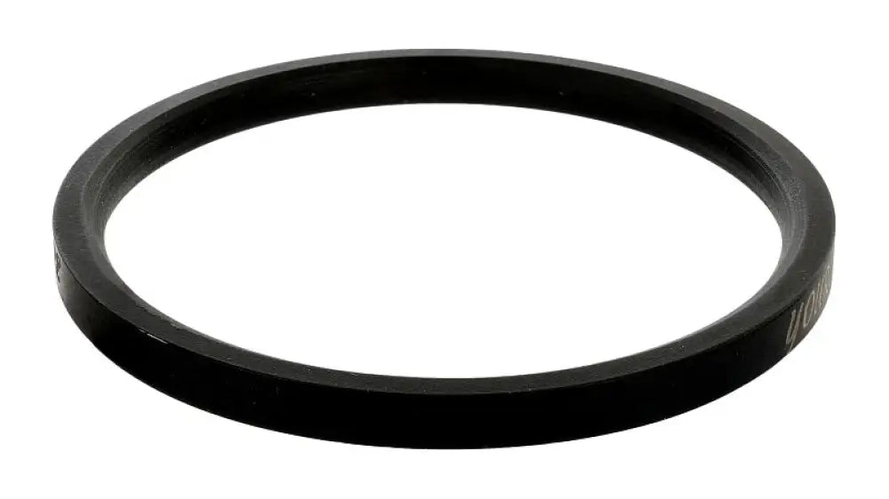 Black stainless steel plain kada bracelet with 0.2 inch thickness and smooth polished finish by The Amritsar Store