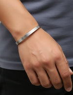 Men’s plain stainless steel Punjabi Kada 0.2 inch thickness, customizable Sikh steel bangle by The Amritsar Store