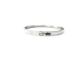 Stainless Steel Sun Sign Unisex Punjabi Kada with engraved zodiac symbol by The Amritsar Store, sleek silver finish bracelet for men and women