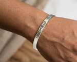 Unisex stainless steel infinity symbol customised kada by The Amritsar Store, sleek polished finish bracelet suitable for daily wear and gifting