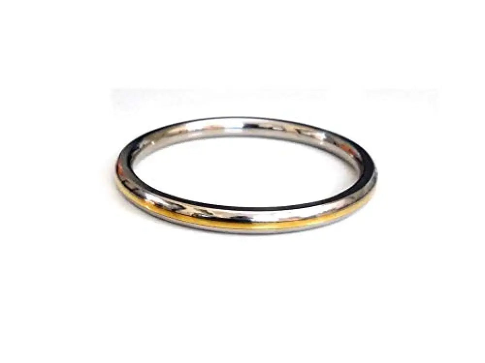 Steel and brass curved edges Sikh Punjabi Kada for men by The Amritsar Store, traditional Khalsa style bangle with polished finish for daily and religious wear.