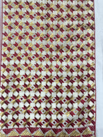 The Amritsar Store Beige Blossom Heritage Stole – Elegant Traditional Design for Women