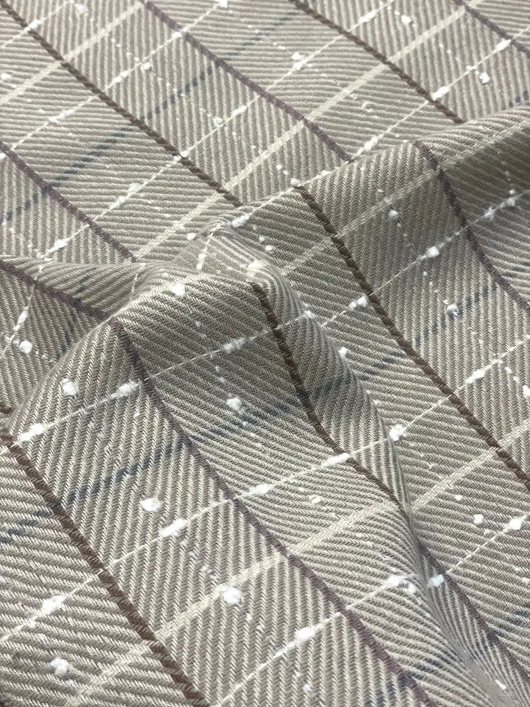 The Amritsar Store classic beige and white check wool scarf with a soft woven texture, elegant neutral checks, and a timeless winter design