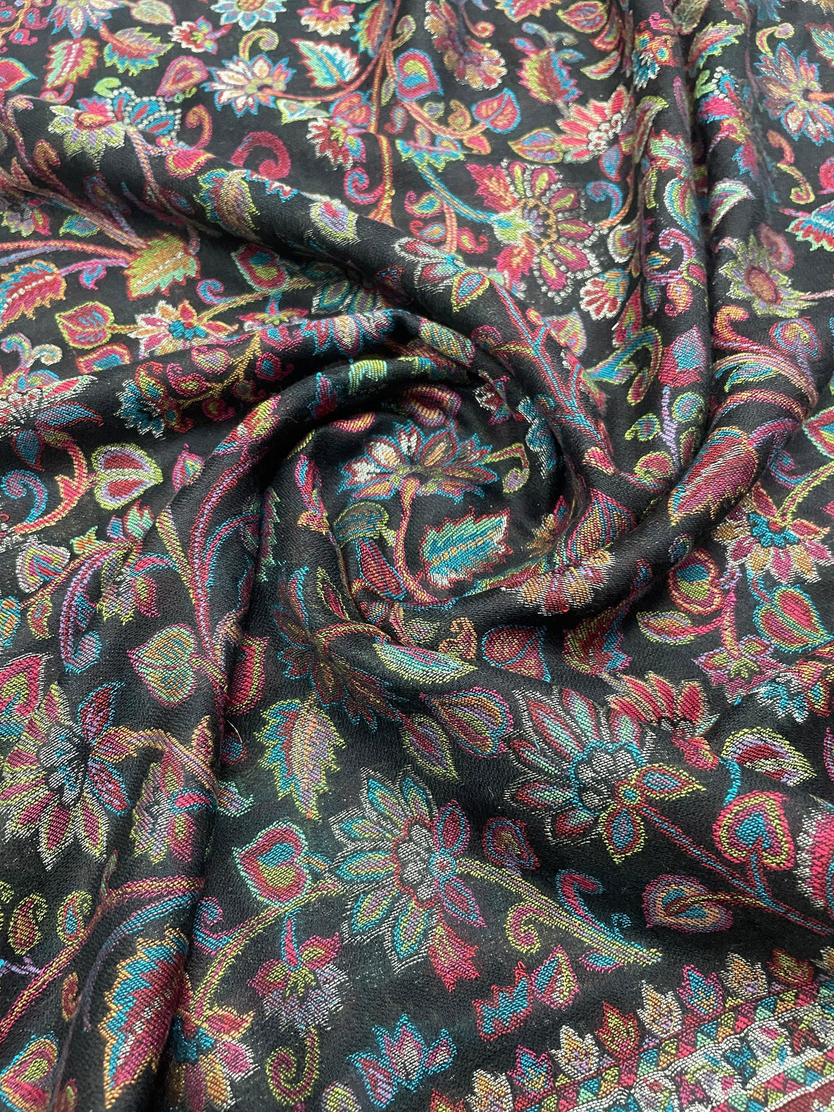 Women's Shawl – Floral Jaal Heritage Woven Designer Wrap | The Amritsar Store - The Amritsar Store