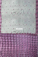 The Amritsar Store Phulkari Saree – Hand Embroidered with Multicolor Threads on Elegant Grey Chinnon Chiffon Fabric