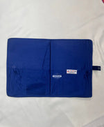 The Amritsar Store Handmade Blue Embroidered Fabric Document File with Traditional Mirror Work Detailing