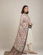 “Kalamkari Hand-Painted Stole – Traditional Artisan Design by The Amritsar Store”