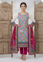 The Amritsar Store handcrafted Phulkari suit with vibrant traditional embroidery, unstitched Punjabi ethnic wear with dupatta for women