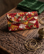 The Amritsar Store Multicolor Phulkari Shagun Envelope Punjabi Embroidered Shagun Lifafa for Wedding Gifts