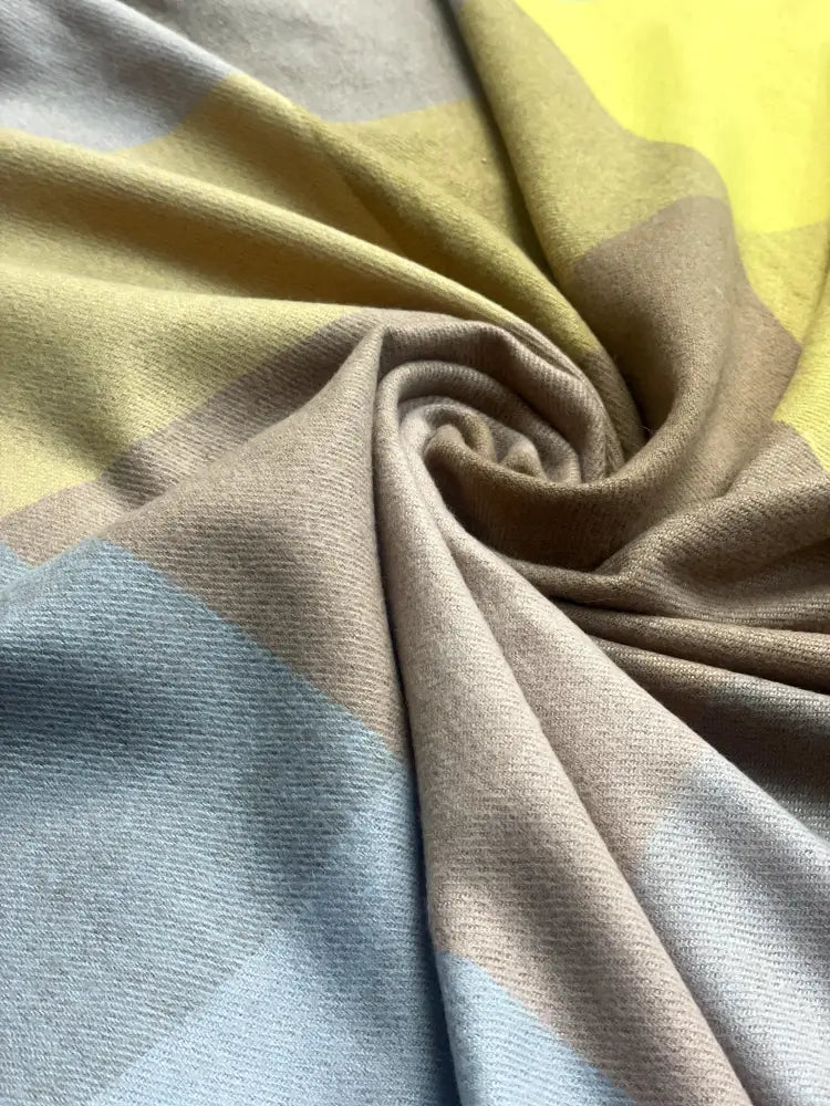 The Amritsar Store soft pastel checked winter scarf for women, lightweight and elegant cold-weather accessory