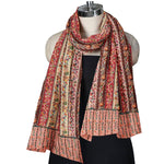 Women's Shawl, Heritage Collection Kalamkari Kashmiri Shawl, Pashmina Shawl For Women, Large Wrap Shawl For Women & Men - The Amritsar Store