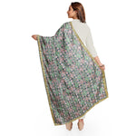 Phulkari Dupatta For Women Amritsar Handwork Multicolor Embroidered Dupatta With Four Side Gotta Size 2.25 Mtr x 0.95 Mtr - The Amritsar Store