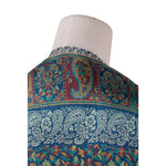 Womens Kani Zari Stole, Navy Blue, Kashmiri Paisley Stole for Women Bamboo Silk Blended, Traditional Weave, Soft and Warm, Perfect Gift For Loved Ones - The Amritsar Store