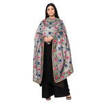 Sophisticated All Season Grey Phulkari Dupatta by The Amritsar Store - The Amritsar Store