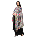 Sophisticated All Season Grey Phulkari Dupatta by The Amritsar Store - The Amritsar Store